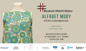 Zaproszenie na wystawę "Alfabet mody" plakat